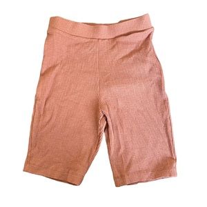 NWT ZARA Ribbed Biker Shorts